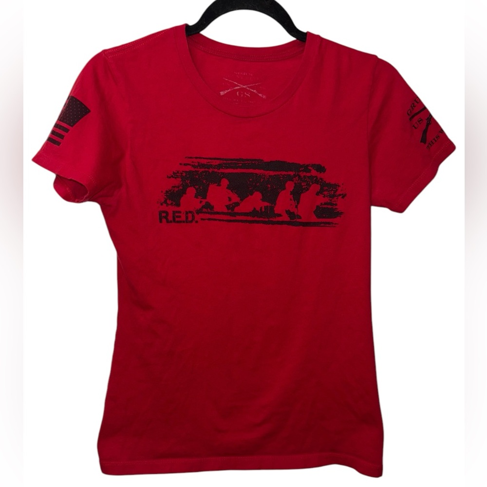 Vibrant Red Graphic Tee